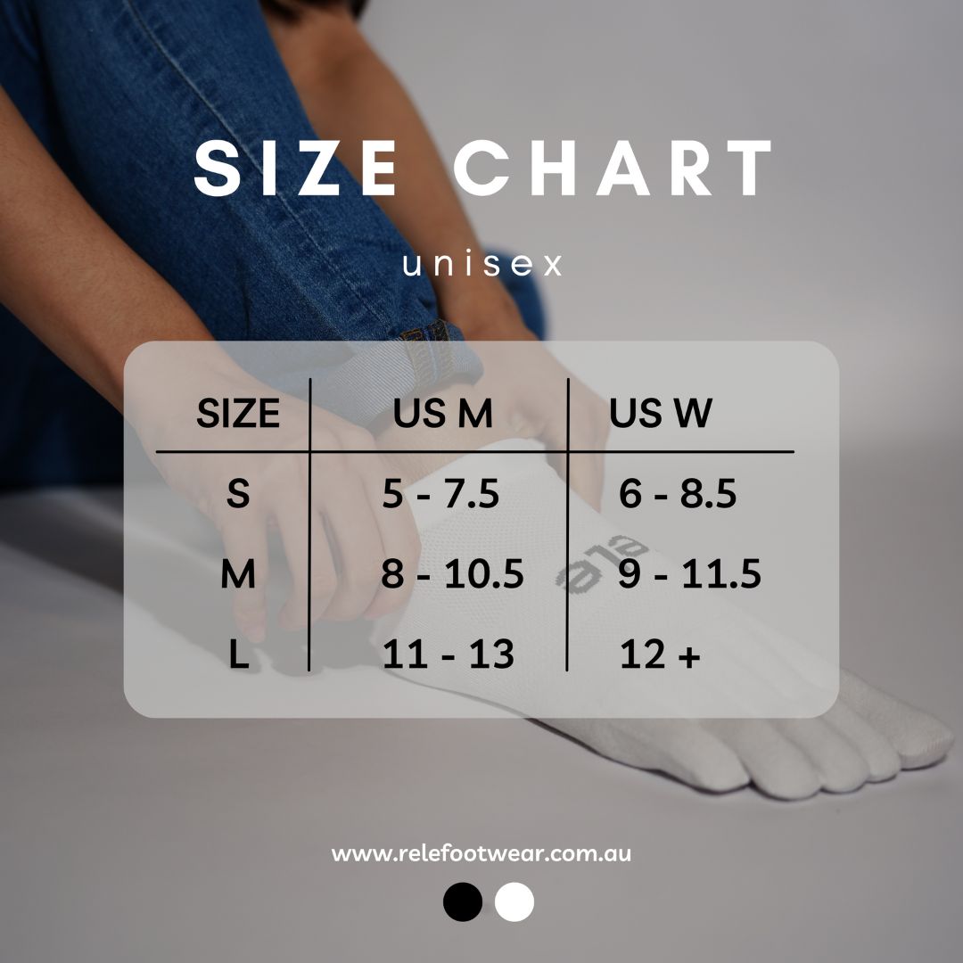 Lightweight Ankle Toe Socks WHITE